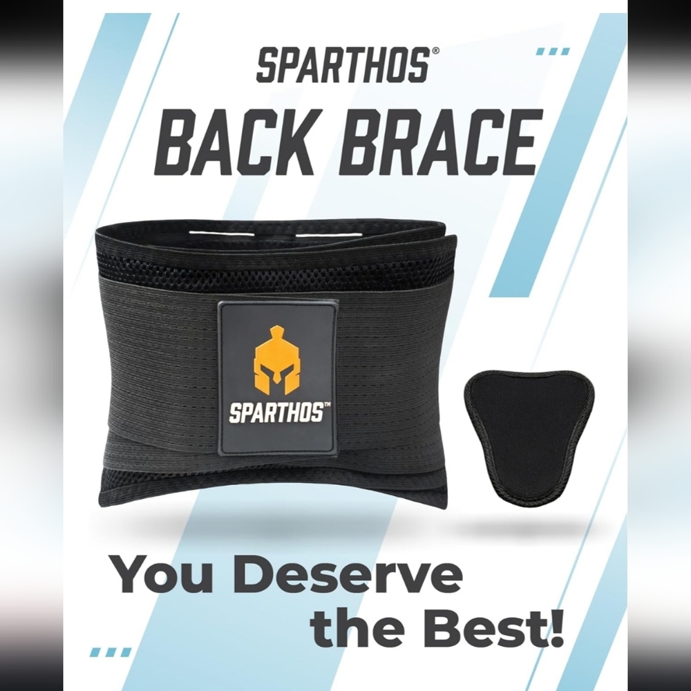Sparthos Back Support Belt in Black Size XXXL | NWT